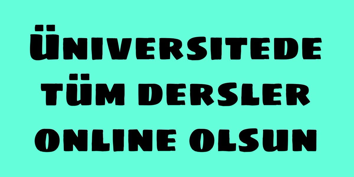 Online eğitimi sağlığımız için İstiyoruz olana kadar durmak yok

#ÇözümUzaktanEğitim
