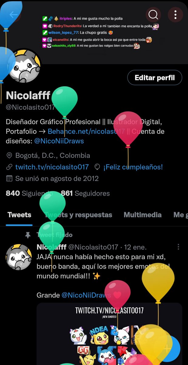Nicolasito017's tweet photo. Ayer olvide presumir mis globitos uwu ❤️ https://t.co/WsfssIKdjs