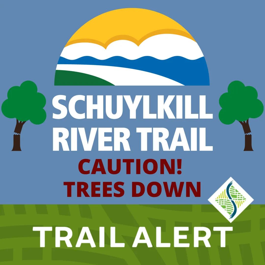 🚨🚧TRAIL ALERT FOR FRIDAY 02/18/22🚧🚨
Because of last night's high winds, there are downed trees on the #SchuylkillRiverTrail and some sections are currently impassable. Maintenance crews are working to clear the trail but please use CAUTION.