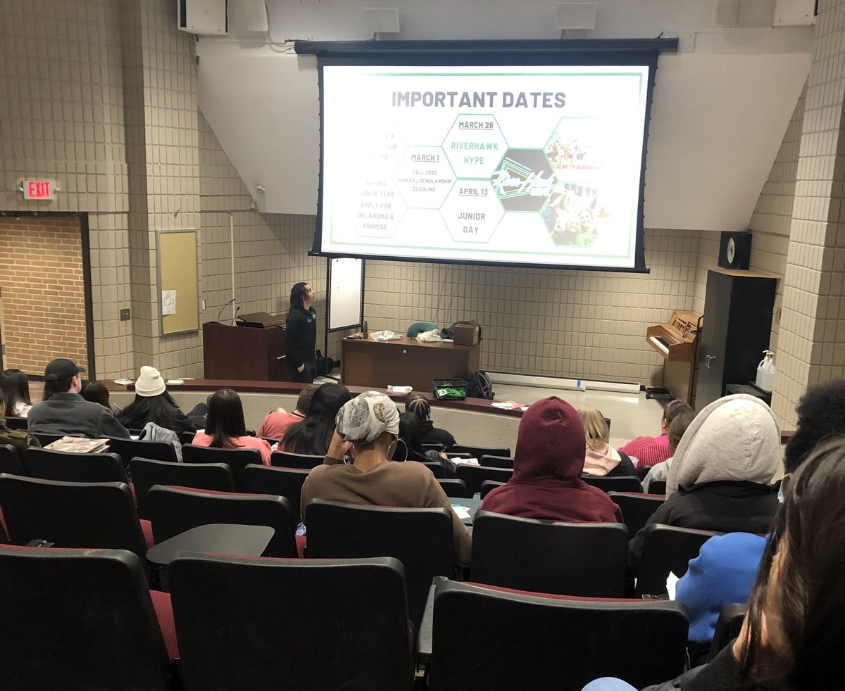 Great to have Lorance Washington from <a href="/Go2NSU/">Northeastern State University Admissions</a> talk to our <a href="/JenksAvid/">Jenks AVID Club</a> students about their college dreams. <a href="/jenksps/">Jenks Public Schools</a> <a href="/jenkshs_cc/">Jenks College and Career Office</a> @AVID_CR <a href="/AVID4College/">AVID</a> <a href="/AVIDCMartinez/">Christie A Martinez</a> <a href="/OASSP1/">OASSP</a> #oklaed