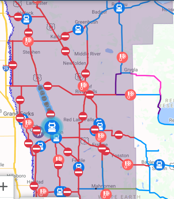 Mn 511 Winter Road Conditions Map Blizzard Conditions Shaking West-Central, Nw Minnesota | Mpr News