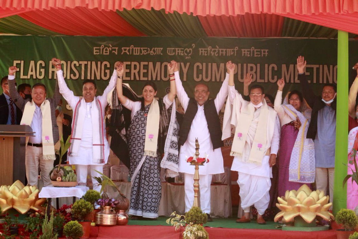 FarsaPurohit's tweet image. फिर एक बार मणिपुर में भाजपा सरकार।

Manipur Ema na yaiphare.