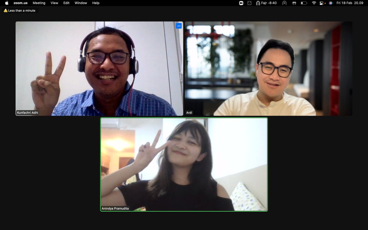 kunfachri's tweet photo. 49/365

The highlight of my day. Catch up kehidupan 2 tahun dalam 30 menit call dadakan. Thank you banget loh @nindya_ps @inardirizky https://t.co/ks8sWPiAg4