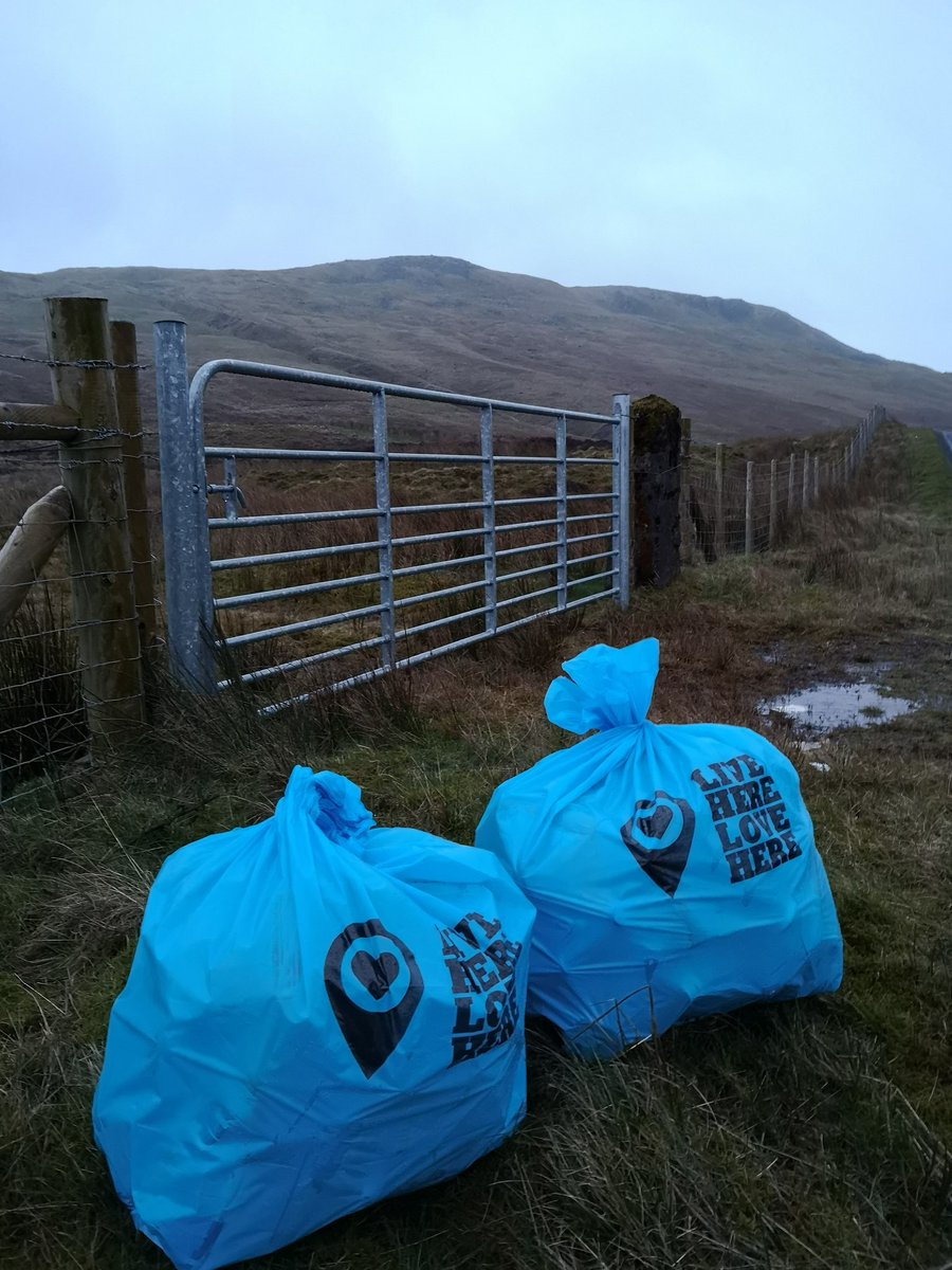 Collected 4 bags of #litter with over 300 glass & plastic bottles and cans from a short stretch of road high in the #sperrins. I just couldn't let it be and still lots more work to do #LeaveNoTrace #LiveHereLoveHere