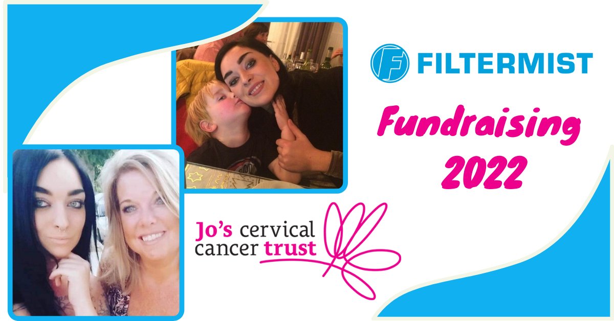 FiltermistUK's tweet photo. We're raising money for Jo’s Cervical Cancer Trust in 2022. Fundraising activity is being spearheaded by Aftermarket Team Leader Jane Boon who lost her daughter Laura to the disease in 2020. Read more about what we've been up to and hear Jane's story: https://t.co/FcF4SVBixv https://t.co/Vlzk77EEgI