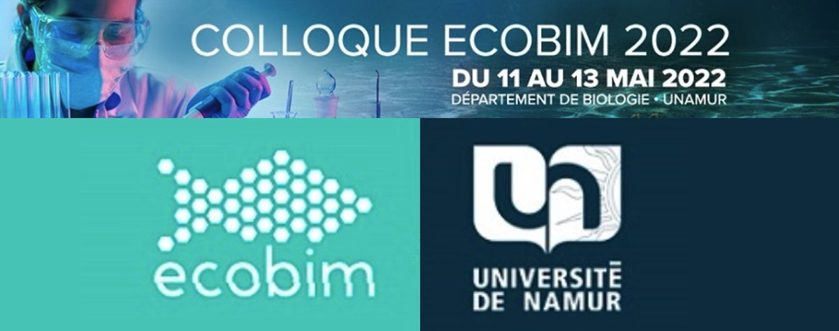 [ COLLOQUE ECOBIM 2022 ]
Du 11 au 13 mai se tiendra pour la première fois à Namur le 17e colloque annuel EcoBIM. La thématique est "Les effets à long terme des polluants aquatiques". Informations &amp; inscriptions ici: ecobim2022.unamur.be
