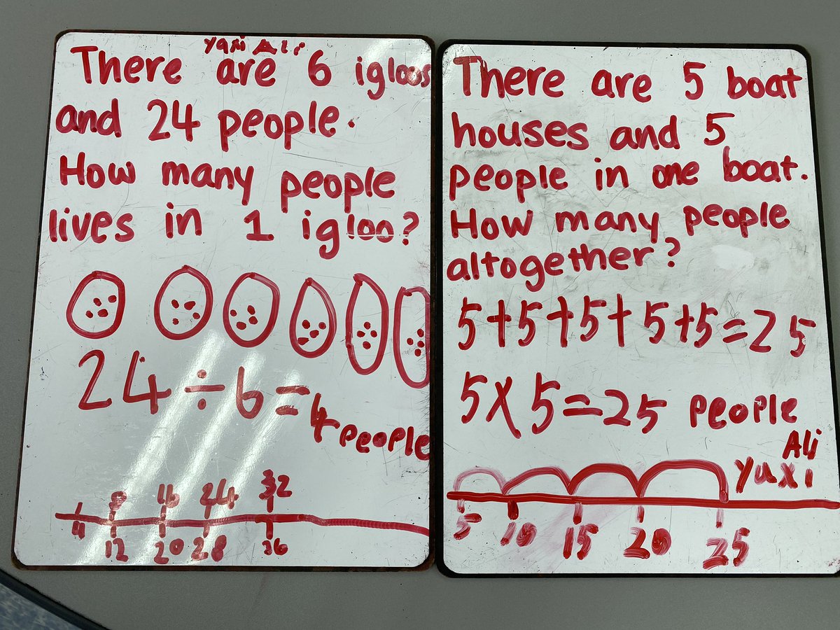 icklefishnz's tweet photo. Loved watching G2 kids collaborate to create their own multiplication and division word problems, and show multiple ways to solve them. #pyp #mathsinquiry https://t.co/nYNydaCE0i