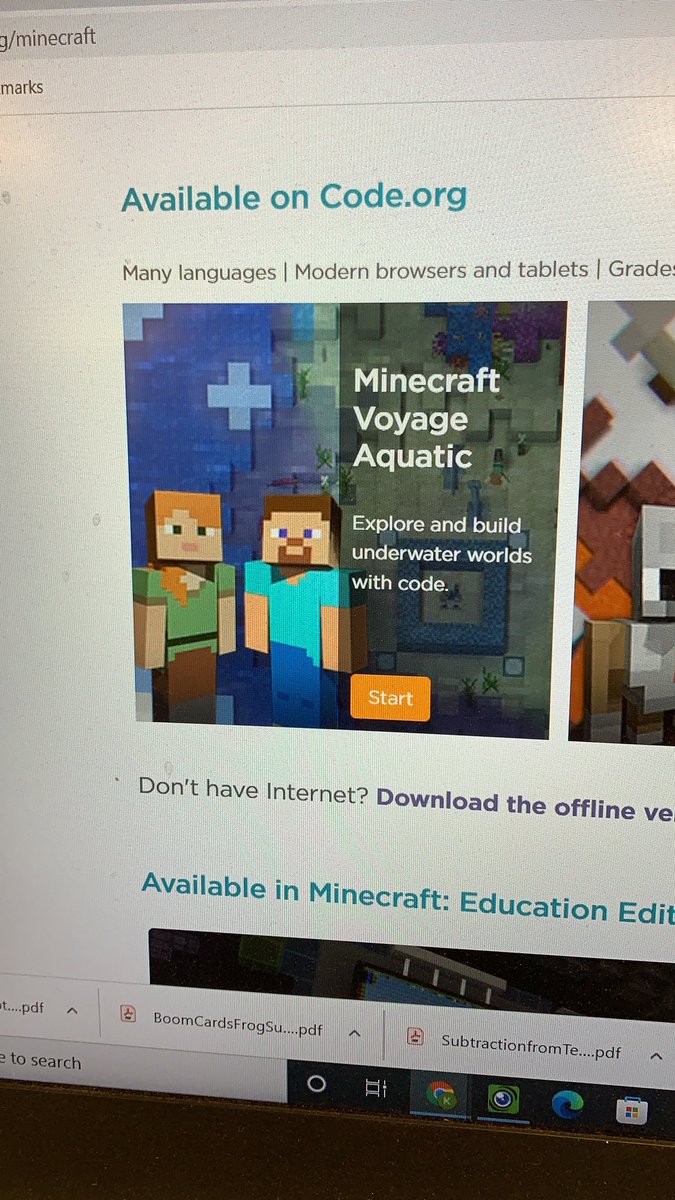 We will be trying out some Minecraft coding today!