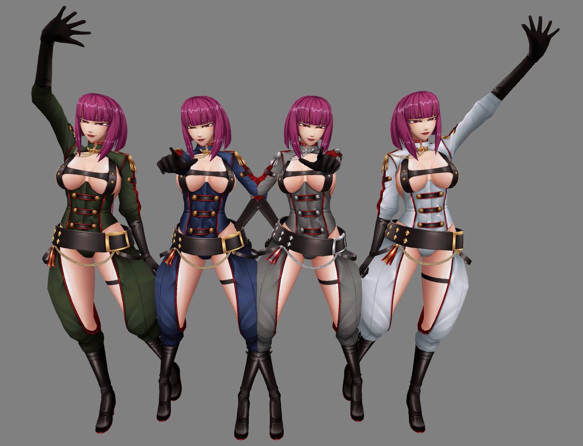 TheKareeda's tweet photo. Oboro Avatar for PC and Quest! Is now up on my Patreon! She comes with 4 uniform colors, breast size slider, eyepatch/cap toggles, and several face gestures. She also has Gogo Locomotion Installed. Toggles work on both PC/Quest! #VRChat #quest2 
https://t.co/AXFErIjtk7 https://t.co/fEVH7Y1qT4