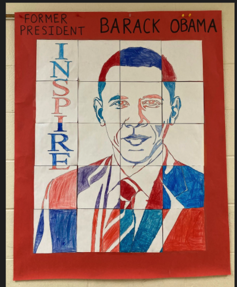 Grades 2&amp;3 collaborated to create murals of various portraits. Teachers arranged artwork &amp; displayed the finished project in the school hallway for all to enjoy. Celebration of Black History Month:
docs.google.com/presentation/d…