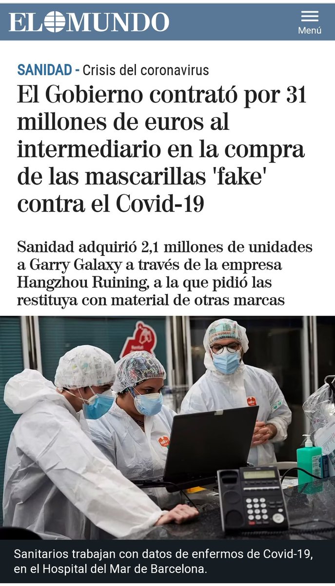 BaronBeer83's tweet photo. Luego Jesús nos hablará de esto, que afecta a su querido Gobierno. https://t.co/EHIrsd0dxJ