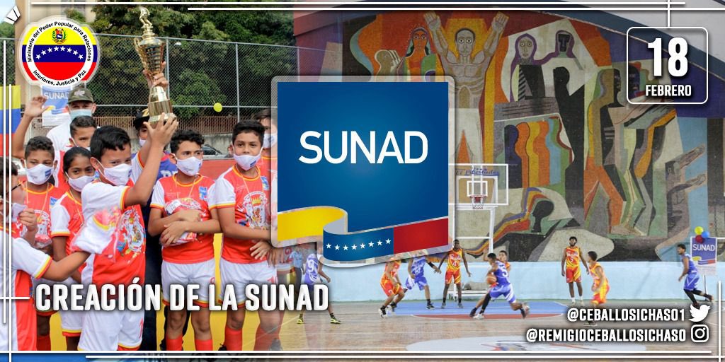 Felicito a las y los patriotas que integran a la <a href="/SUNADoficial/">@snantidrogas_ve</a> en su 1er ANIVERSARIO, son largos años de combate al tráfico ilícito de drogas, mostrando una certera acción en la prevención del uso indebido y de neutralización audaz.

¡POR UNA PATRIA LIBRE DE DROGAS, VENCEREMOS!