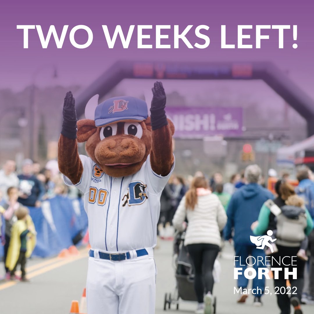 We are filling up fast, only 35 spots left for each event! Make sure that you register by noon ET today if you want a personalized bib. 

Sign up and claim your spot at florenceforth.org! 

#MarchForth
#FlorenceForth
#10yearsofmemories