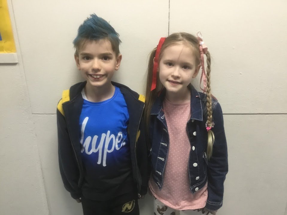 Pupils and staff are really enjoying Break the Rules Day today!. It's so lovely to see the children's personalities shine through in the way they've styled themselves. Edward in Year 6 is positively unrecognisable!