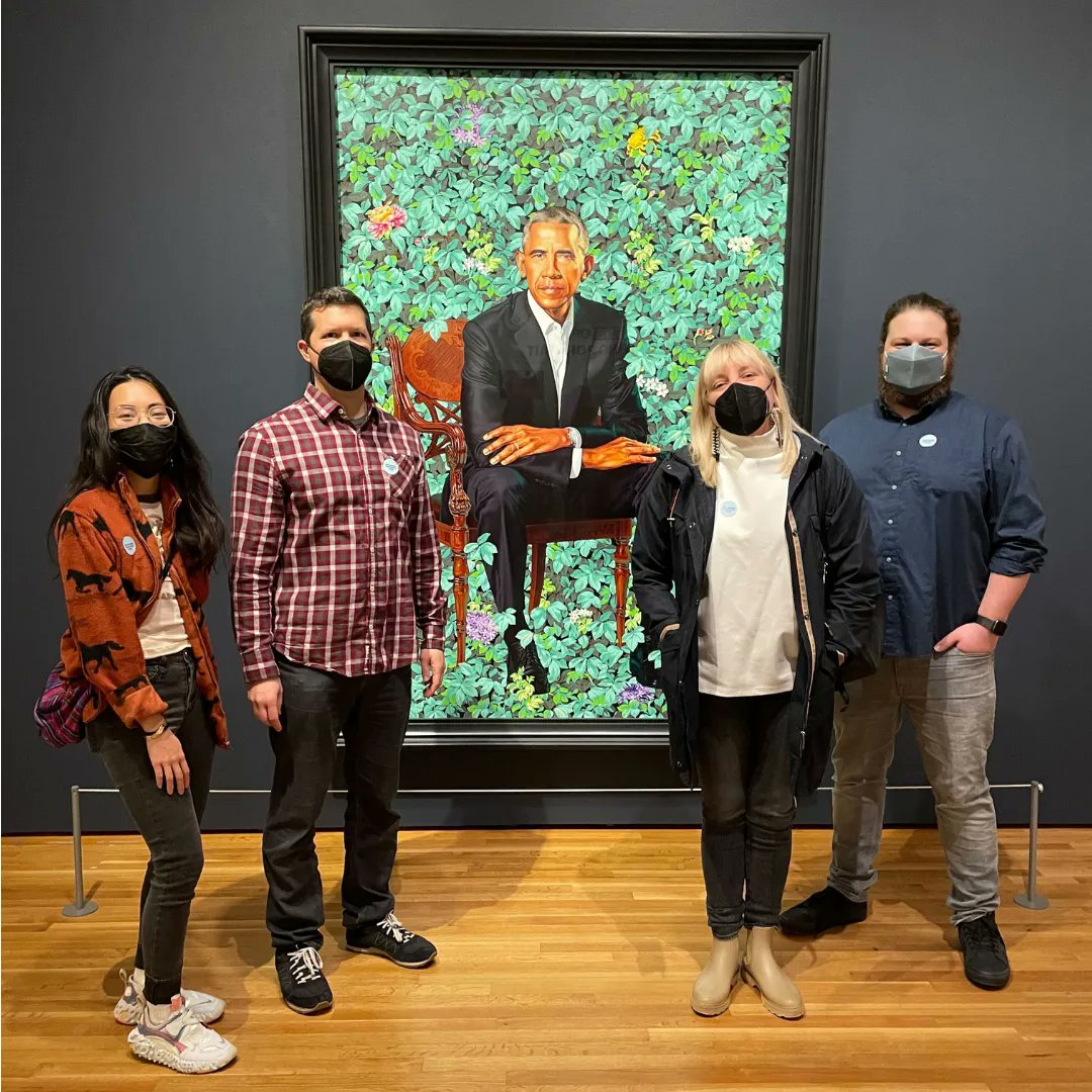 soldesignco's tweet photo. We took a Sol field trip to see the Obama portraits at the @HighMuseumofArt and it was such a treat! We especially love this reflection on the experience by First Lady @MichelleObama. Have you seen the portraits yet? What did you think? https://t.co/oH1M2iYilY