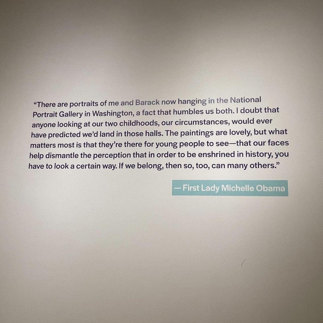 soldesignco's tweet photo. We took a Sol field trip to see the Obama portraits at the @HighMuseumofArt and it was such a treat! We especially love this reflection on the experience by First Lady @MichelleObama. Have you seen the portraits yet? What did you think? https://t.co/oH1M2iYilY