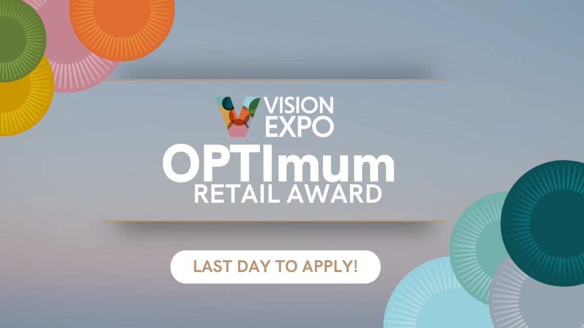 LAST DAY TO APPLY! Do you have what it takes to become the OPTImum Retailer of The Year? Submit your story for consideration today before the deadline: https://t.co/I0oyr2dD3t https://t.co/BYugqg9Nrh