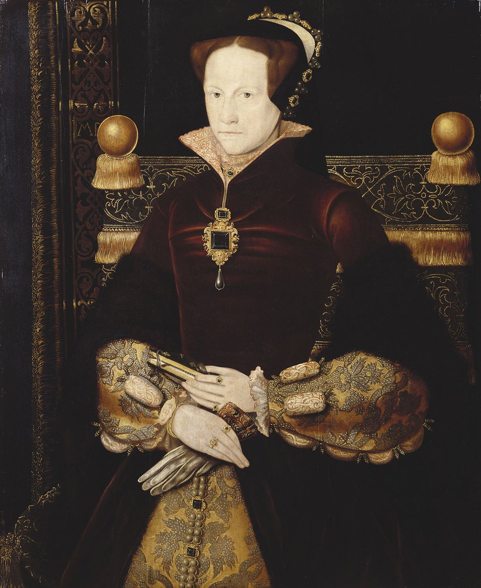 OldPortraiture's tweet photo. Born #OnThisDay in 1516: #MaryI, Queen of England (1516-58)
Portrait after #AntonisMor (1519-75), 1554-59
#MaryTudor #QueenMary #BloodyMary #Tudor https://t.co/5V7RU2NNaB