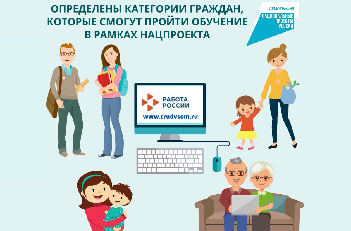 📚 В 2022 г. в рамках нацпроекта «Демография» продолжается работа по содействию в организации профобучения и дополнительного профобразования отдельных категорий граждан. Заявку на обучение можно будет подать на портале «Работа России», начало приема заявок планируется в марте.➡️