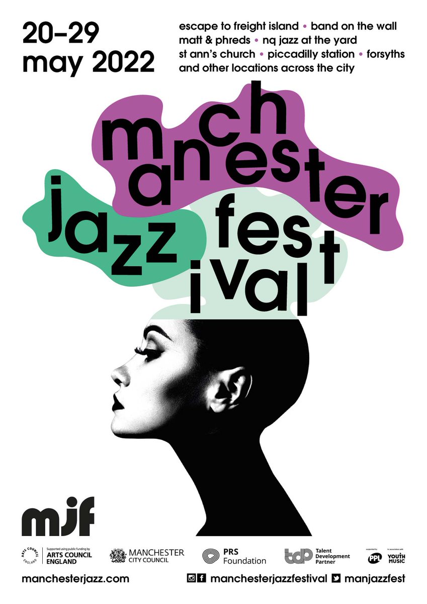 manchester jazz festival (@manjazzfest) on Twitter photo We are BACK! Join mjf2022 for 10 days of unmissable musical moments from May 20 -29. Catch us at <a href="/freightisland/">Escape to Freight Island</a> <a href="/bandonthewall/">Band on the Wall</a> <a href="/MattandPhreds/">Matt and Phreds</a> <a href="/nqjazzmcr/">NQ Jazz</a> <a href="/theyard_mcr/">The Yard</a> <a href="/StAnnsChurchMcr/">St Ann's Church 🏴</a> <a href="/ForsythMusic/">Forsyth Music Shop</a> Piccadilly Station & more.
First events on sale next week #mjf2022 We are BACK! Join mjf2022 for 10 days of unmissable musical moments from May 20 -29. Catch us at <a href="/freightisland/">Escape to Freight Island</a> <a href="/bandonthewall/">Band on the Wall</a> <a href="/MattandPhreds/">Matt and Phreds</a> <a href="/nqjazzmcr/">NQ Jazz</a> <a href="/theyard_mcr/">The Yard</a> <a href="/StAnnsChurchMcr/">St Ann's Church 🏴</a> <a href="/ForsythMusic/">Forsyth Music Shop</a> Piccadilly Station & more.
First events on sale next week #mjf2022