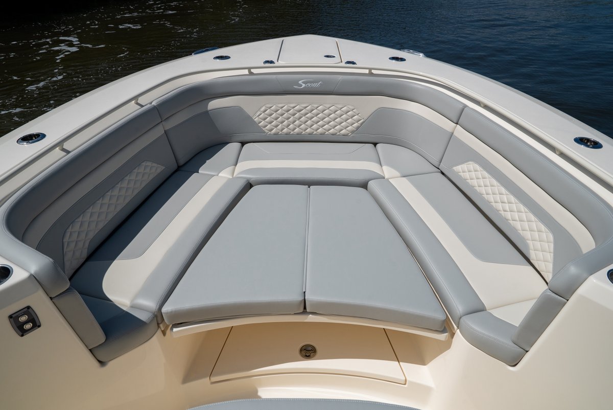 taco_marine's tweet photo. The bow upholstery on this 330 LXF @ScoutBoatsInc was crafted by our dedicated team of designers and engineers at TACO Seating.
#TACOSeating #TACOMarine #ScoutBoats #BoatUpholstery #Boating #Design https://t.co/5lI6fwmpgK