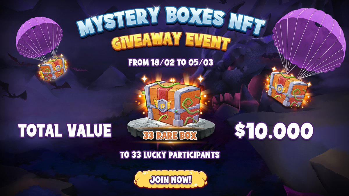Drapia Official (@drapiaofficial) on Twitter photo NFT AIRDROP: 33 RARE BOXES TO 33 LUCKY ONES ($10.000 WORTH) 🚀🚀
Own the very first Drapia #NFTs at NO COST 🔥
Join Now: gleam.io/bv4Vy/airdrop-…
Time: 18/02 - 05/03
Winner list announcement: 07/03
Real deal - real steal 💸💸
#airdrop #NFTGiveaway #NFTs NFT AIRDROP: 33 RARE BOXES TO 33 LUCKY ONES ($10.000 WORTH) 🚀🚀
Own the very first Drapia #NFTs at NO COST 🔥
Join Now: gleam.io/bv4Vy/airdrop-…
Time: 18/02 - 05/03
Winner list announcement: 07/03
Real deal - real steal 💸💸
#airdrop #NFTGiveaway #NFTs