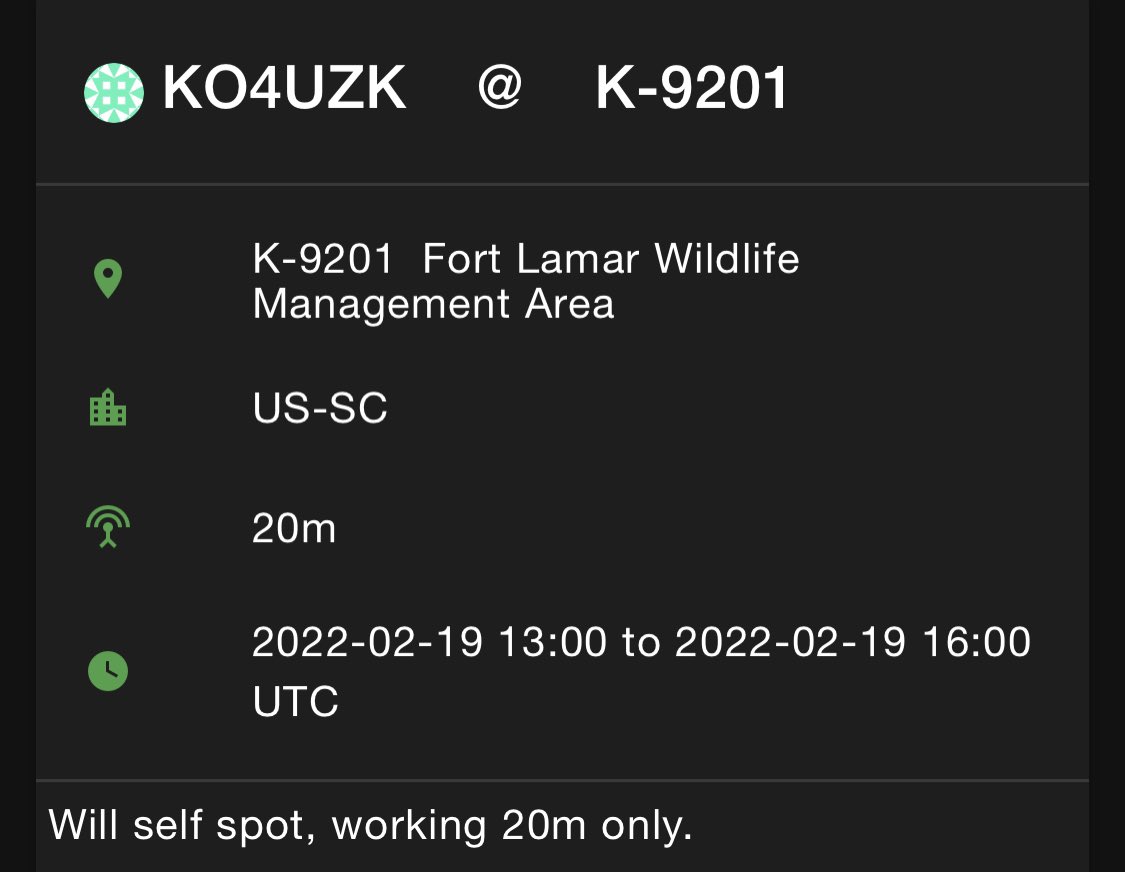 crispy_lumpia_'s tweet photo. Planning on being out tomorrow for a short while! Activating Park K-9201, Fort Lamar WMA! Come find me!  @POTAspots #hamradio #pota #activation #contact #cq #oldrig #kenwood #ts440sat https://t.co/BBX0HGIfgU