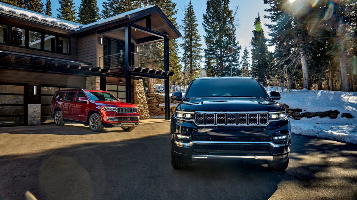 StellantisDE's tweet photo. Eine wiedergeborene amerikanische ⭐ Premium-Ikone: Der brandneue @Wagoneer und der Grand Wagoneer gehören zu den mehr als 10 Produkteinführungen im #StellantisFirstYear . https://t.co/6BHSg0IC2E