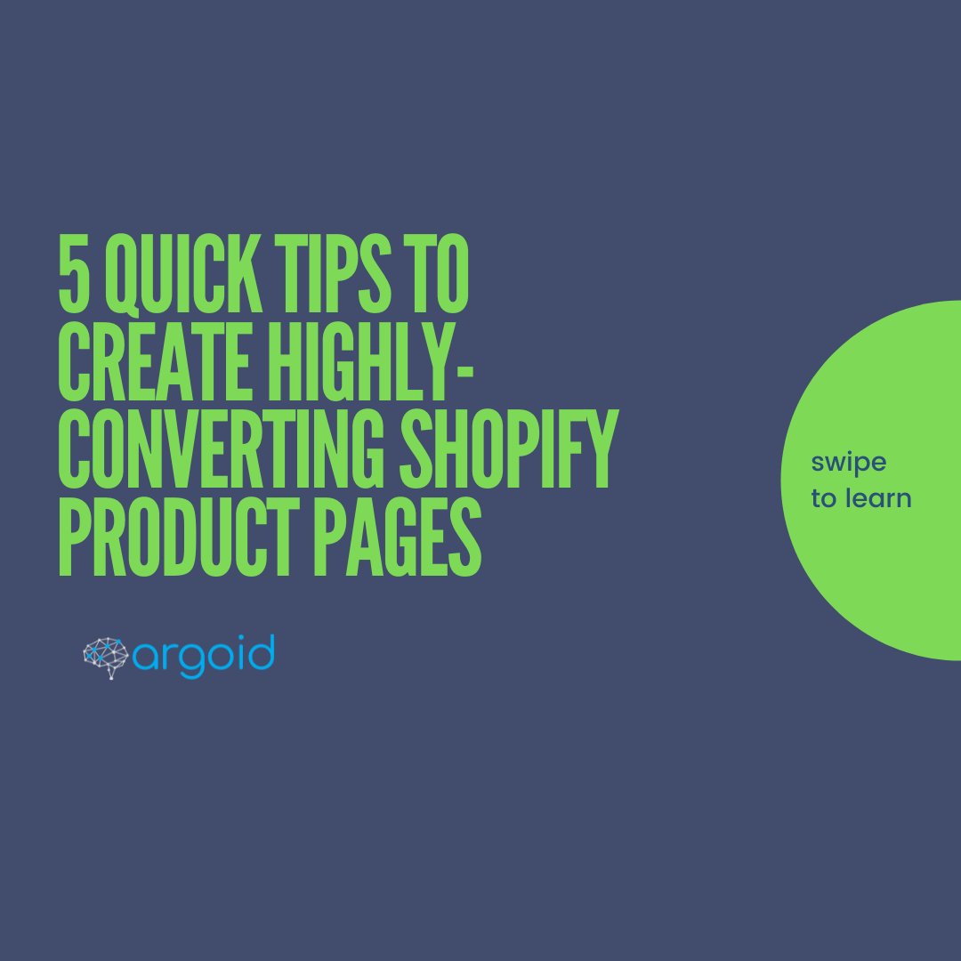 argoid_ai's tweet image. Want to know how to turn your Shopify store into a highly converting one? Check out our latest blog: bit.ly/3LIWDJV  

#shopify #shopifyconversion #personalization #aipersonalization #recommendation #recommendationengine  #conversions#argoid