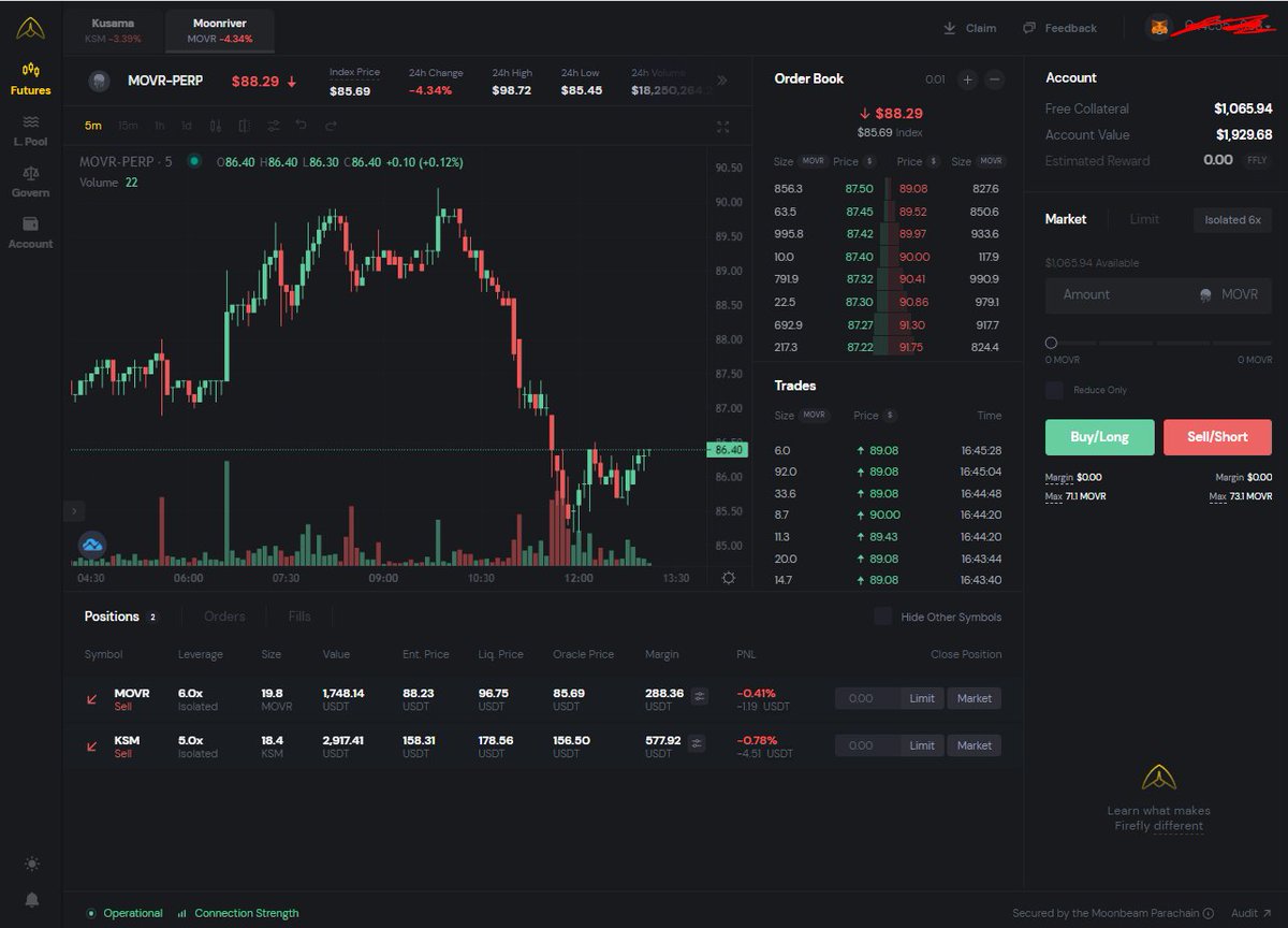 Player49815987's tweet photo. @MoonbeamNetwork  is already launched, DEX from @fireflyprotocol  is already approaching, I am glad to report that this is a successful project. See what it looks like! https://t.co/q2VImKrZZ2