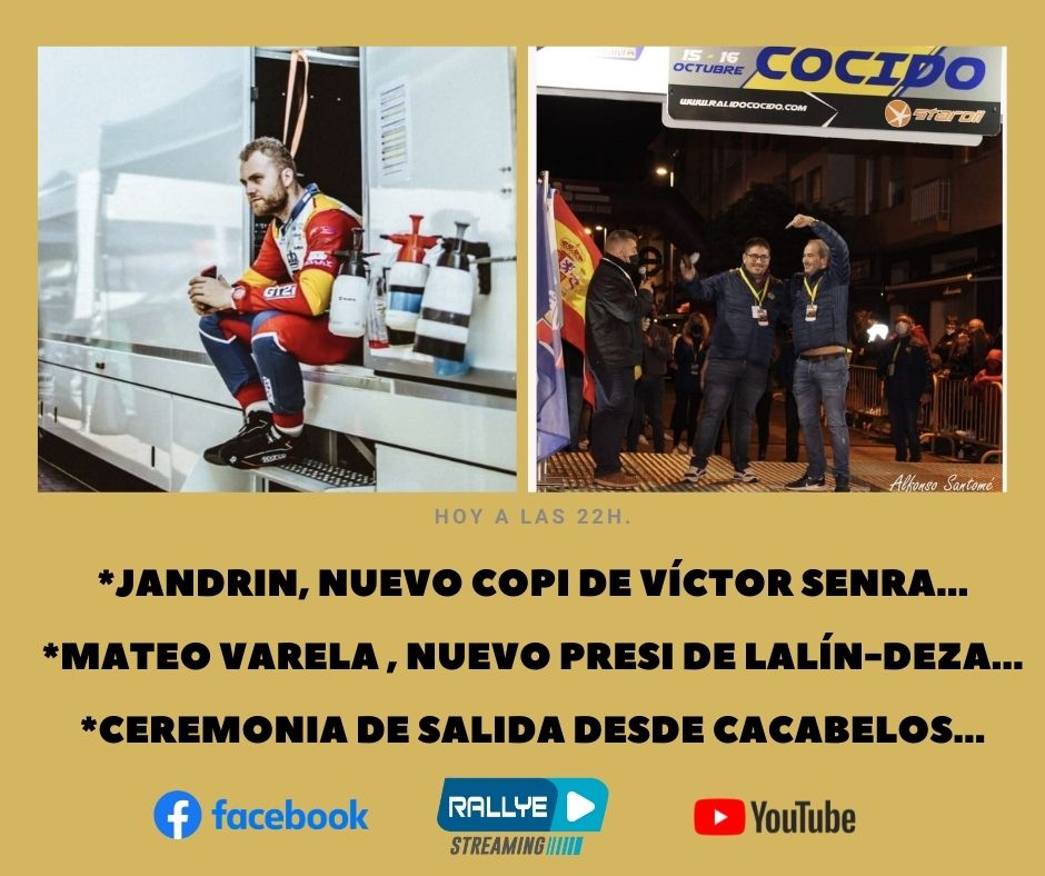rallyestreaming's tweet photo. Hoy a las 22h. https://t.co/CIQnrmgsUD