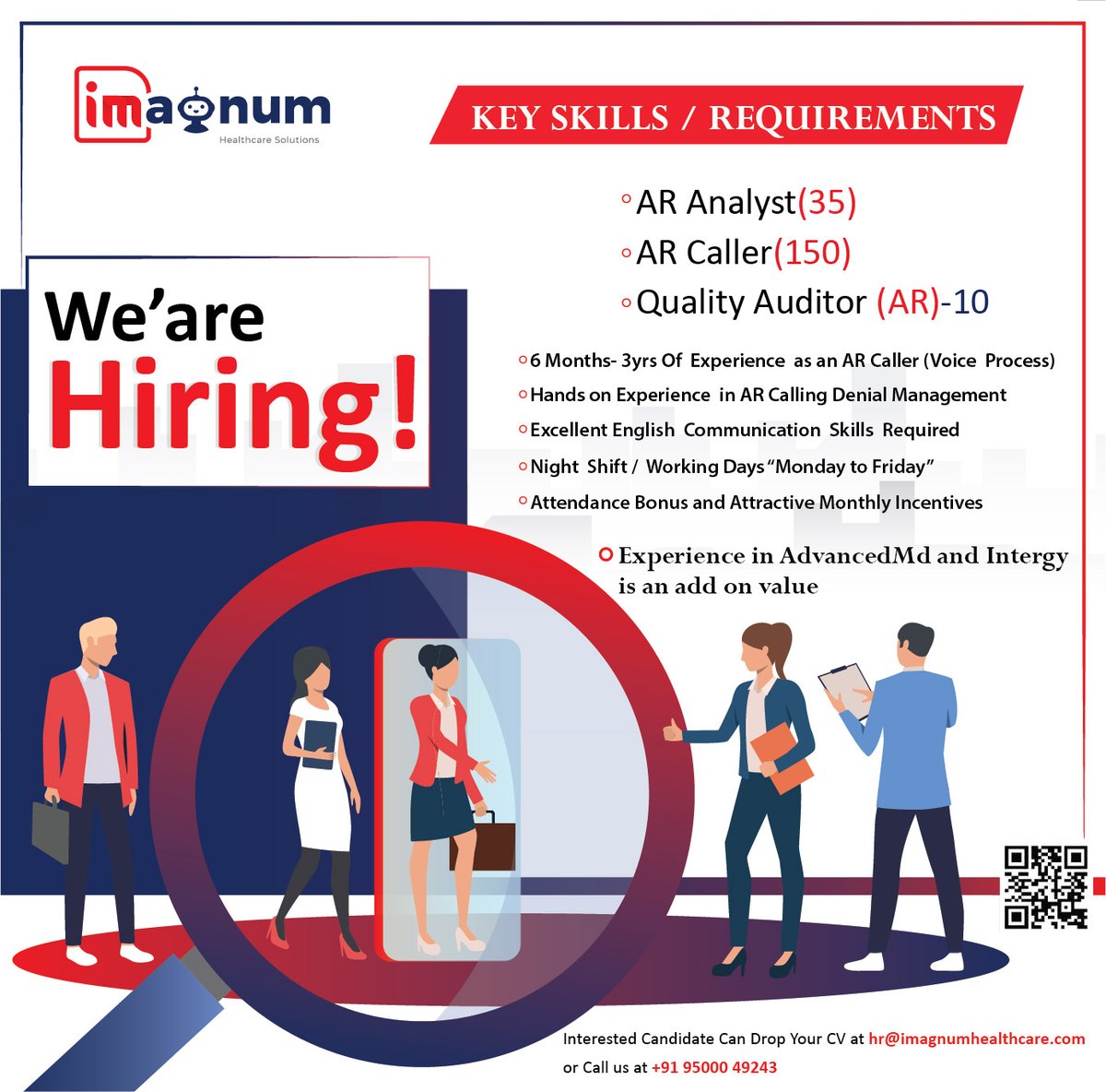 #jobs #jobsearch #jobopportunity #jobvacancy #jobseekers #jobopening #vacancy #resume #hiring #recruitment2022 #nowhiring 
#rcmtechnologies #denialmanagement #roboticsprocessautomation #imagnumhealthcare   #roboticsprocessautomation  #ARCaller #ARAnalyst #qualityauditor