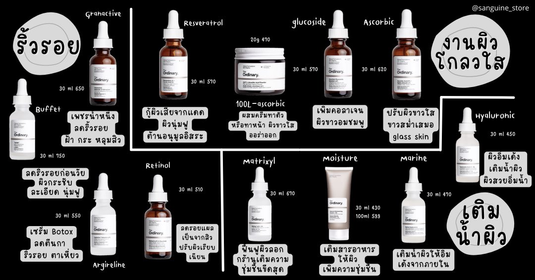 sanguine_store's tweet photo. ꒰ คัมภีร์ ❛The ordinary "พร้อมส่ง"❜ ꒱

ครบทุกสูตร เริ่มต้น 399.-

แท้นำเข้าจาก Deciem 🇺🇸
มีใบเสร็จ+กล่อง (สูตรมีต่อ v) https://t.co/AIqejpHPx2