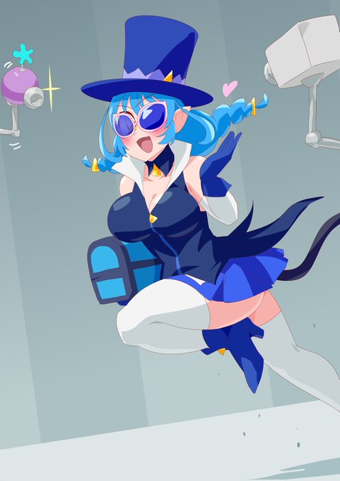 ネバネバで捕まるけどあきらめない宇宙怪盗描いてます 