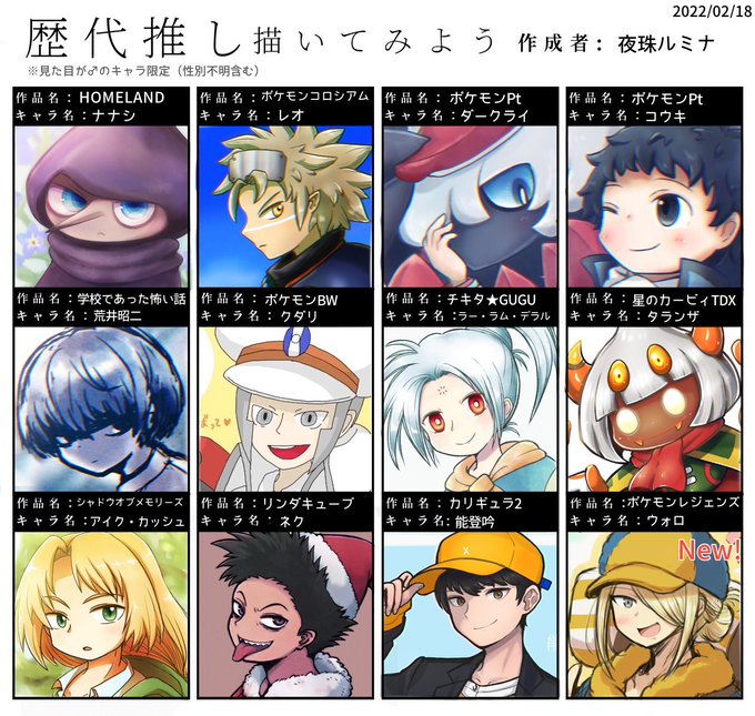 バラバラのtwitterイラスト検索結果