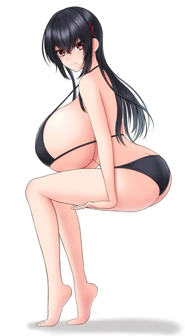 #くそ寒いので水着絵を貼る  
何かに座ってるポーズの練習 