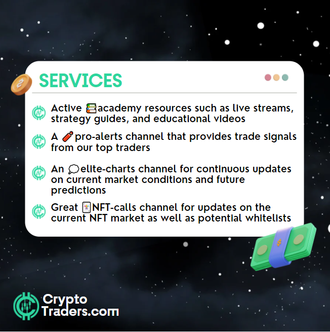 ct_central's tweet photo. What is CryptoTraders?

CryptoTraders is a collaborative community that works to find the most valuable assets in the crypto, NFT, and defi-gaming spaces. https://t.co/CYB2cQPfha