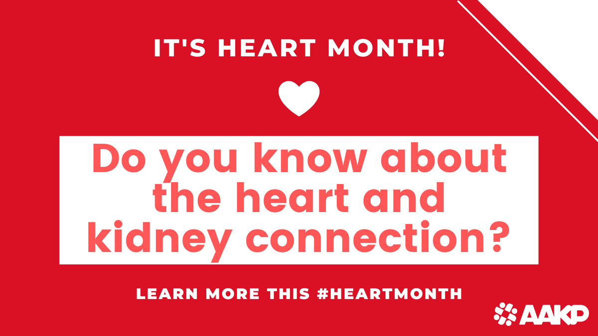 KidneyPatients's tweet photo. AAKP Blog! A Connection You Should Know About–Heart & Kidney Disease: https://t.co/IOXadTe4i6 #HeartMonth #BeKindToKidneys @MedOsprey https://t.co/RLKEY87x6I