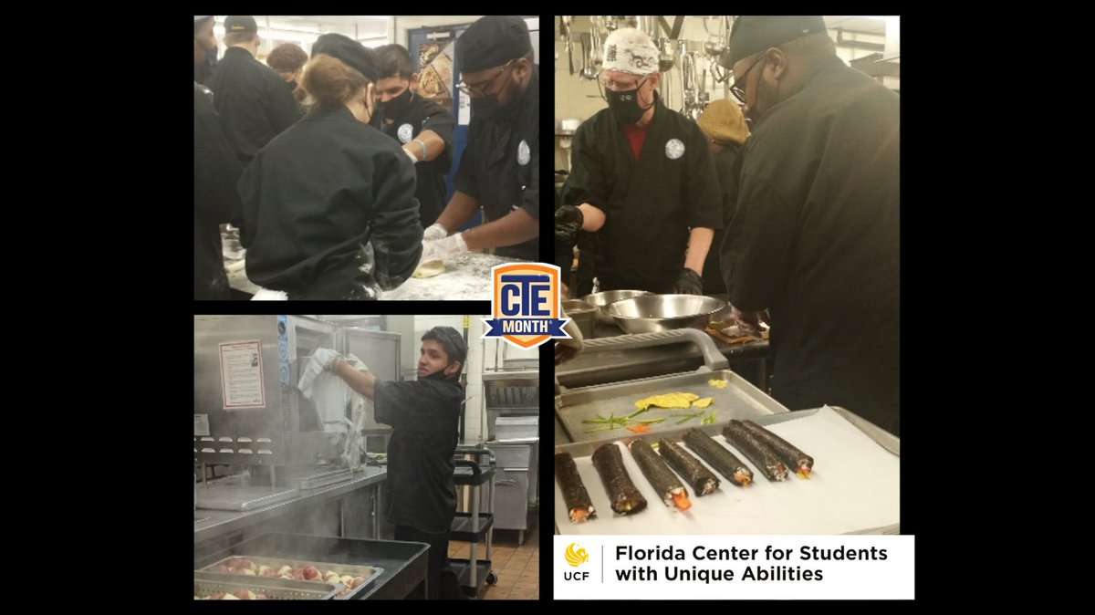 FloridaCSUA's tweet photo. Here are some more students from @LivelyTech in Food Services. Celebrate #CTEMonth with students from Florida Postsecondary Comprehensive Transition Programs! @actecareertech @cmc_ucf #FPCTP https://t.co/msXBPatIDS