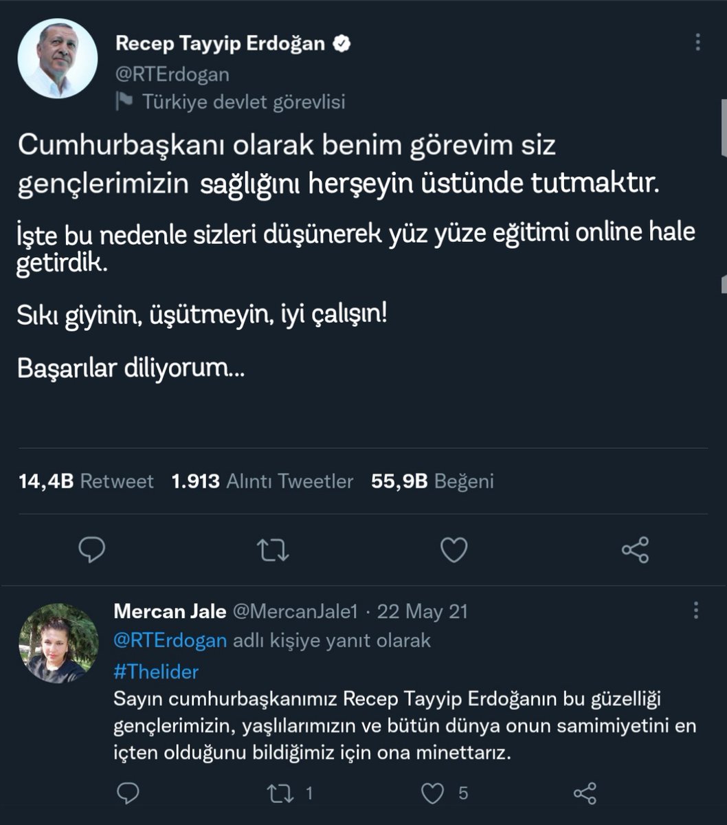 İstediğimizi alamamış olabiliriz. Sesimizi duyurmaya devam ediyoruz.

Çıtayı yükseltiyoruz.
Bu tweeti görmek istiyoruz.

Var bir hayalimiz

#ÇözümUzaktanEğitim