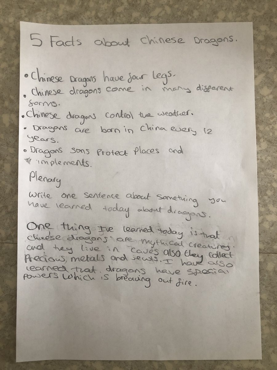 CWCHS_XL's tweet photo. Brilliant blended / online learning work on dragons being completed by XL learners today! Da iawn chi! #ambition #resilience #trust #cwchs https://t.co/cYHCAXeinM