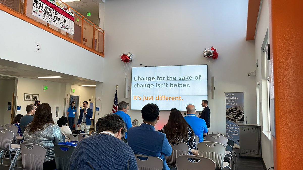 “Change for the sake of change isn’t better. It’s just different.” Change needs to be driven by our purpose.   #NEOCIMPACT