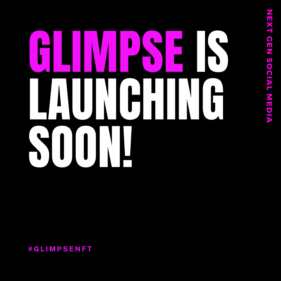 🚀Are you ready for the launch of Web 3 Social Media?! We are getting ready to bring #NFT's mainstream and provide value for all #contentcreators and end users. Flip #socialmedia!

🔥Check our latest video at t.me/glimpsetoken and visit glimpsenft.com!