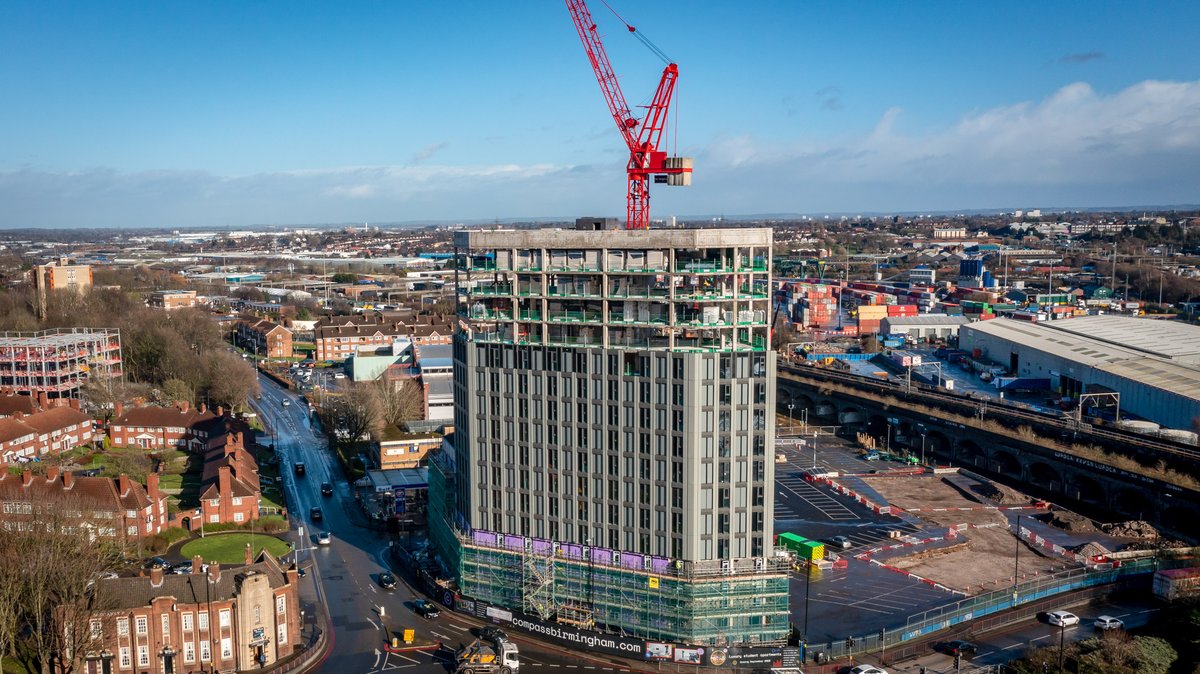 Torsion Group were delighted to hold the #ToppingOut ceremony at our Compass student accommodation site in #Birmingham. Due to #covid19impact, we were unable to hold the ceremony in October 2021. Thank you to all that attended the event!  See you all back soon at #PC.