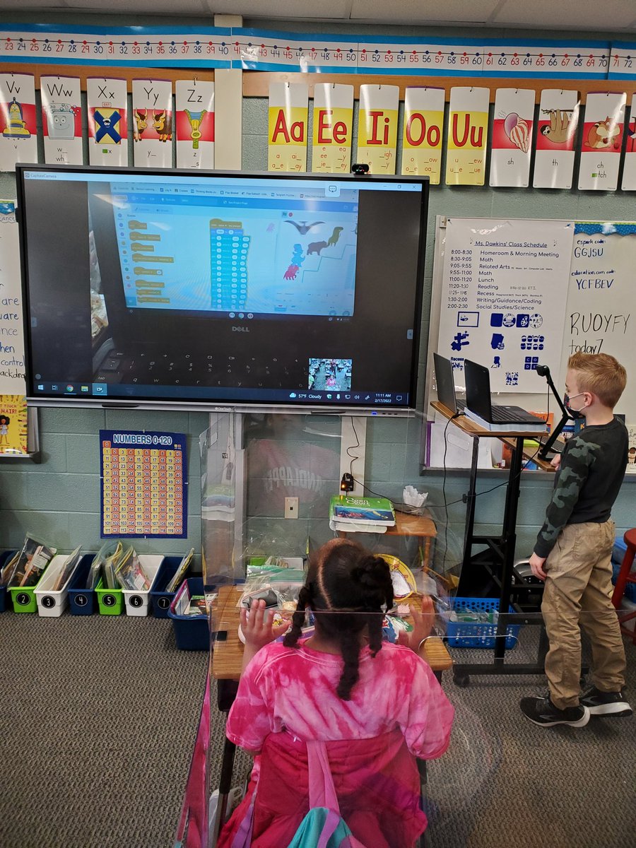 LDawkins14's tweet photo. Yesterday's Scratch Epic Build inspired this student to create his own project that he proudly shared with the class. It was great!
@SEstarsR2 @Itecswick https://t.co/YBwtCi9NQr