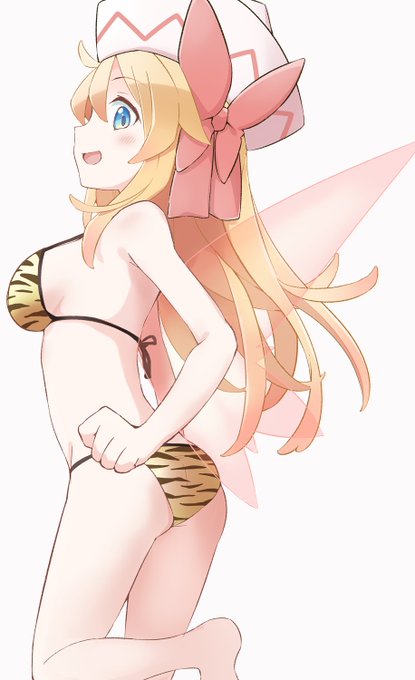 #くそ寒いので水着絵を貼る
トラ柄ビキニリリーお姉さん 