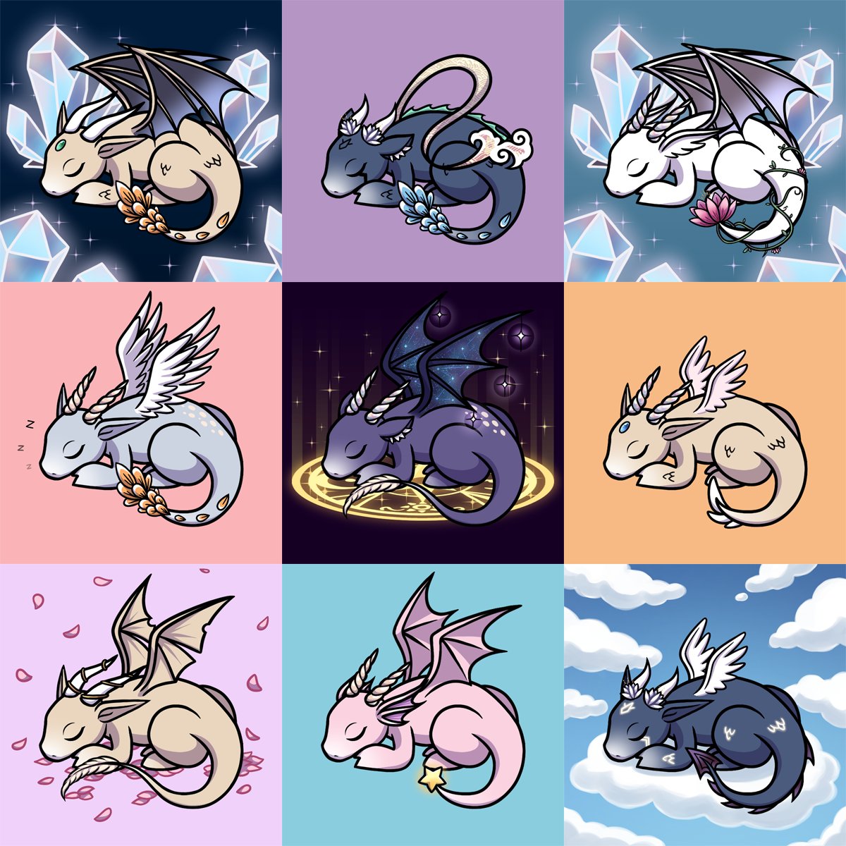 Some recent, awesome mints! Hot off the press 🔥

We are steadily minting (✿◡‿◡)

Mint is STILL LIVE:
mint.sleepydragons.io 💤💤💤