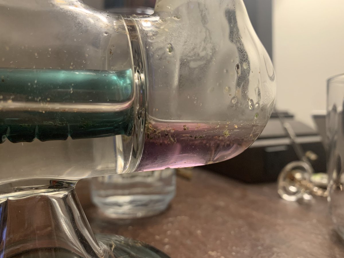I was shocked last night when my bong water turned purple