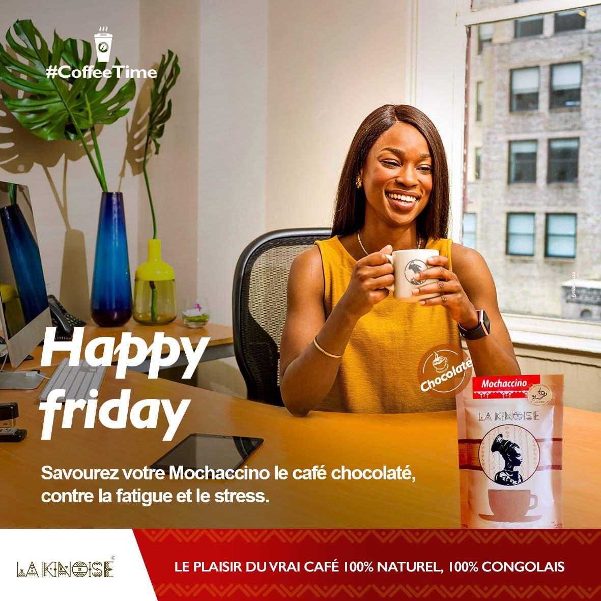 CafeKinoise's tweet photo. 😍Détendez-vous c'est vendredi !

Savourez votre mochaccino, le café chocolaté, contre la fatigue et le stress.
✅Disponible dans vos supermarchés à Kinshasa, Matadi, Boma et Lubumbashi
#Café #MadeInCongo #Arabica #Arabusta #Mochaccino #Rdcongo #Kinshasa #CoffeeTime https://t.co/wtaX5n566o