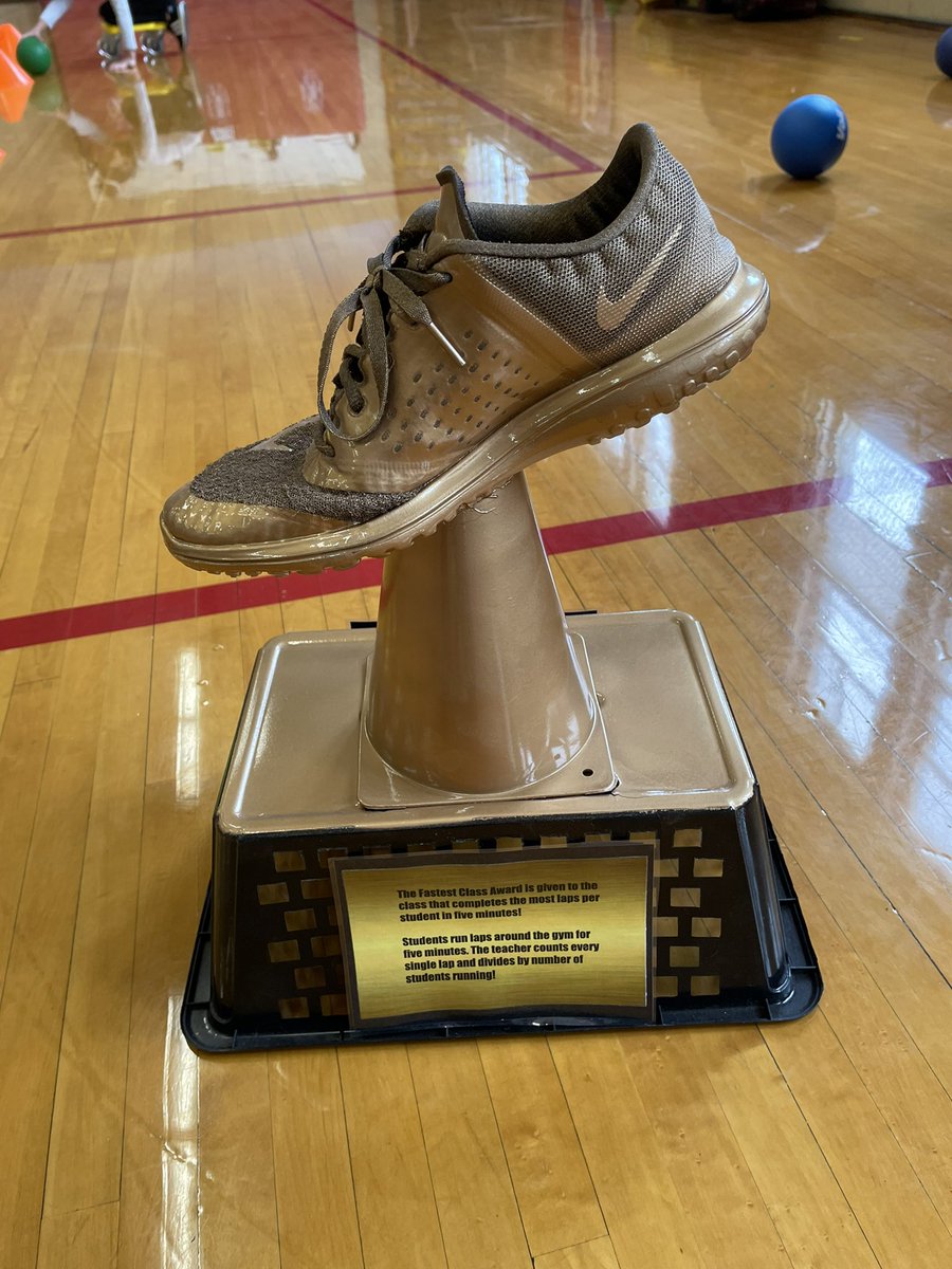 MrWFit's tweet photo. Explanation is on the back! The winning class will get to the trophy in their class for the remainder of the month! Any class/grade can win! It really is a close race! https://t.co/Cv7hyTxYS4